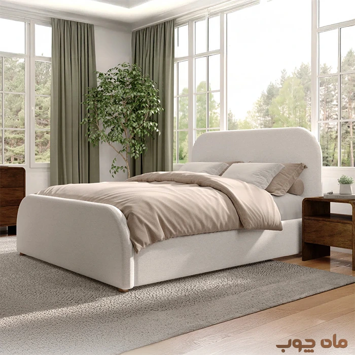 تخت خواب یک نفره سایز 90 مدل یسنا
